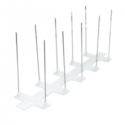 Tepi anti porumbei cu baza din policarbonat 1.5 metri