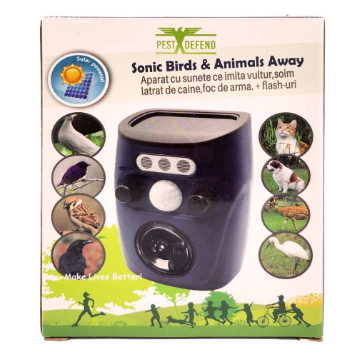  Sonic Bird&Animals Away SOLAR - aparat pentru alungare pasari si animale