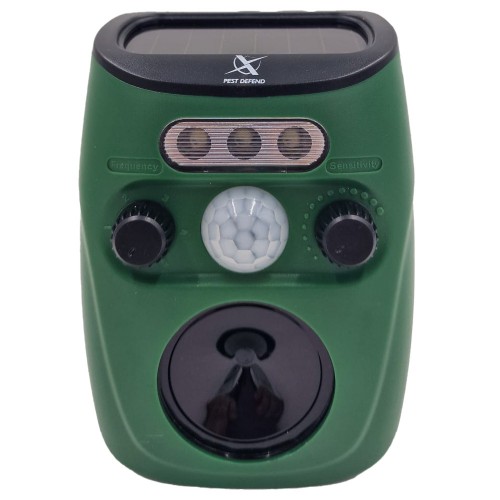  Ultrasonic Birds&Animals Away SOLAR - aparat cu ultrasunete pentru alungare pasari,caini,pisici,rozatoare,jderi,dihori