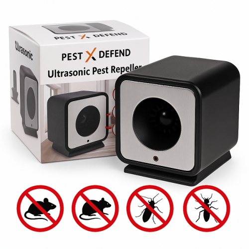  Pest Repeller Ultrasonic 230mp – Aparat anti dăunători cu ultrasunete 140dB, ideal pentru șoareci, șobolani, insecte, gândaci – Fără substanțe chimice, eficient și silențios