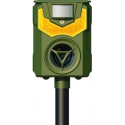 Aparat cu ultrasunete pentru alungarea pasarilor si animalelor Flame Guard Animal Repeller anti caini,pisici,porumbei,ciori,grauri,veverite,jderi,dihori,mistreti, Frecventa: 13.5 – 45kHz