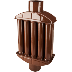 Recuperator Căldură Emailat Maro Ø120 mm – Compatibil Sobe și Șeminee