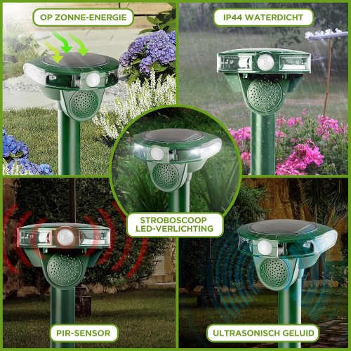Aparat Solar cu Ultrasunete pentru Alungarea Animalelor – ISOTRONIC 70605 – Protecție 40 m², Frecvență Reglabilă, Alimentare Solară
