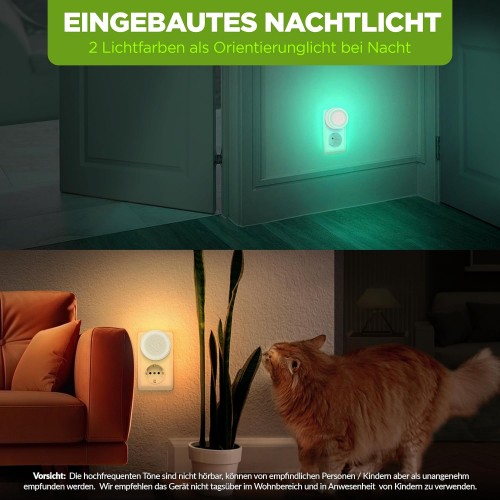 Aparat Anti Șoareci și Șobolani cu Ultrasunete pentru Interior – ISOTRONIC Pest Protection 30 m², 230V, cu Lumină de Orientare