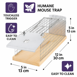 Capcana cusca pentru capturarea vie a sobolanilor 29x12x12 cm 