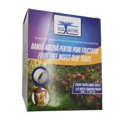 Banda adeziva anti insecte,furnici,omizi, pentru copaci,pomi fructiferi 5cm*5m